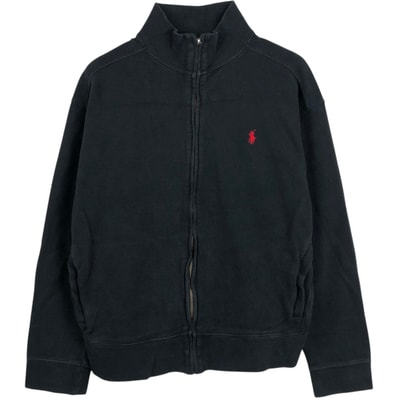 古着 ラルフローレン Ralph Lauren POLO by Ralph Lauren フルジップスウェットシャツ トレーナー メンズL相当 短丈 ショート丈/eaa679717