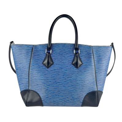 ルイ ヴィトン LOUIS VUITTON ハンドバッグ ショルダーバッグ エピ デニム フェニックスMM エピレザー ブルー×ブラック レディース M56025【中古】 z8087