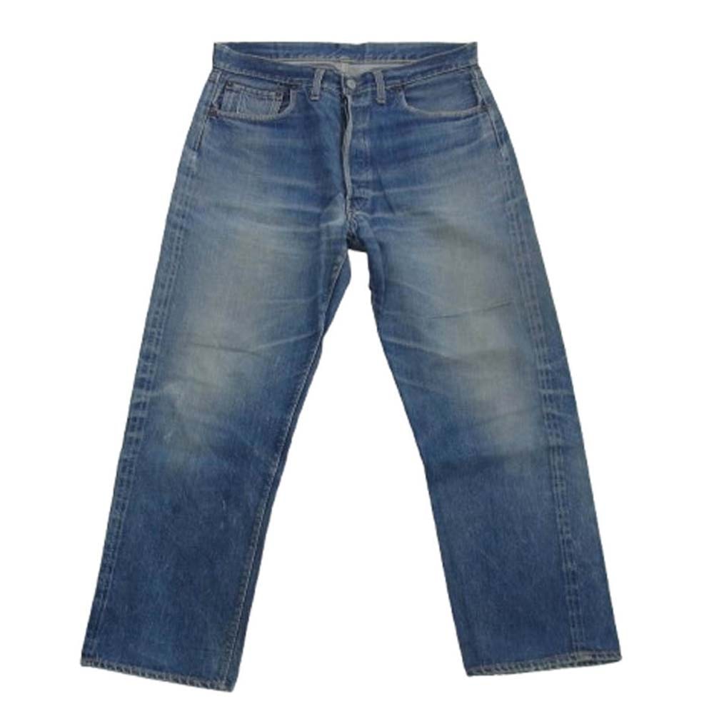 Levi's リーバイス デニムパンツ ヴィンテージ オリジナル 60s 501XX ボタン裏刻印J 足長R センターループ デニム パンツ インディゴブルー系 W34inch程度【中古】
