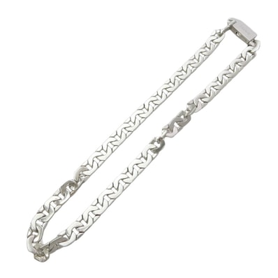 CELINE セリーヌ 461EE6SIL Mesh Necklace in Sterling Silver with Rhodium finish シルバー925 メッシュチェーン ネックレス シルバー系【極上美品】【中古】