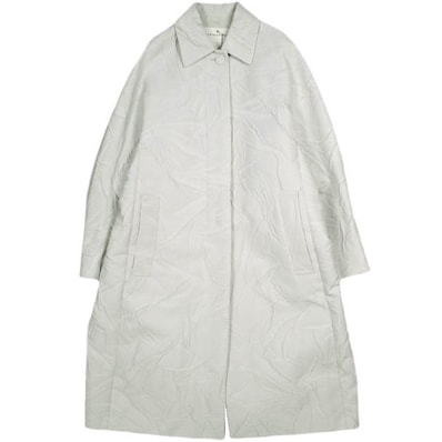 新品 DRIES VAN NOTEN ドリスヴァンノッテン 24AW ROOLSY 9034 W.W.COAT コクーン ステンカラーコート 242-010202-9034-012 S PEARL 定価369,600円 アウター g25015
