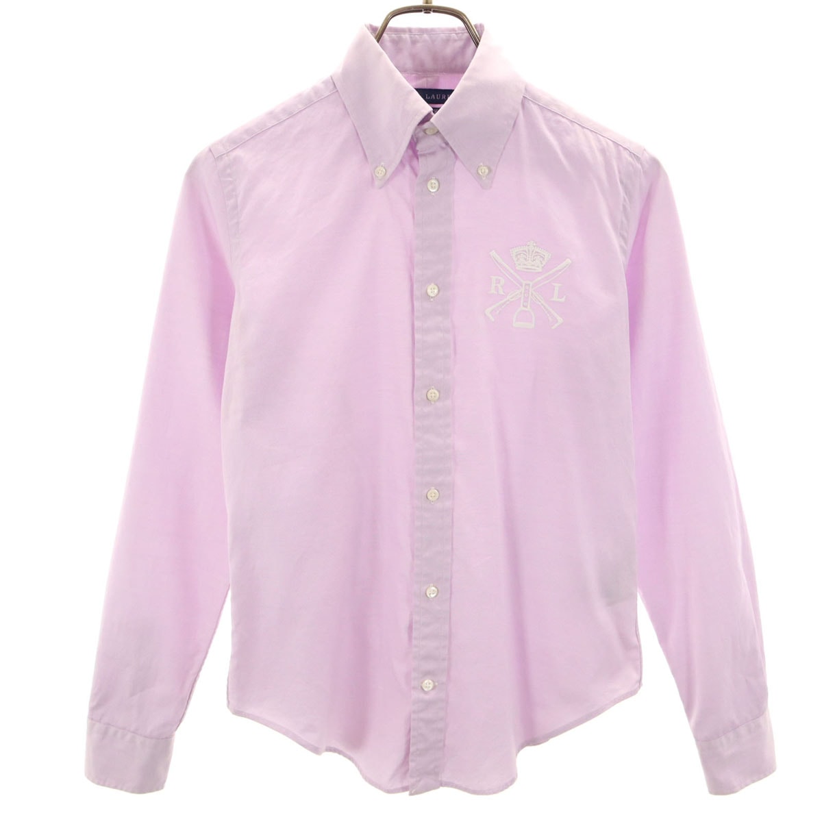RALPH LAUREN ラルフローレン 長袖 ボタンダウンシャツ 6 パープル