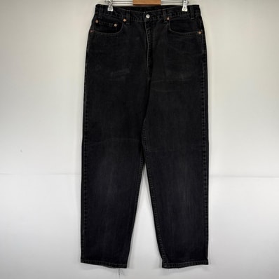 古着 90's/90年代 リーバイス Levi's デニム パンツ デニムパンツ ジーンズ 大きいサイズ テーパード 550 W38×L34 ブラック系 メンズ