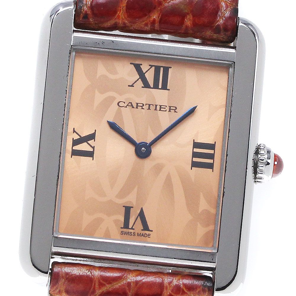 カルティエ タンクソロ SM  W1019455 レディース 【中古】