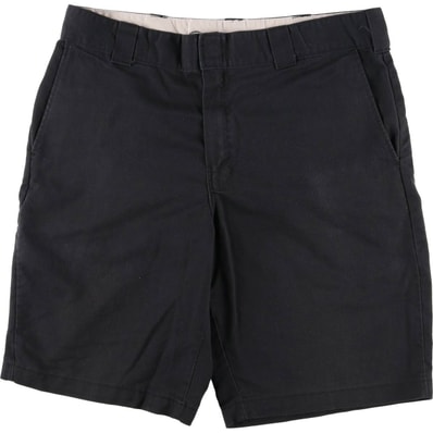 古着 ディッキーズ Dickies Relaxed Fit ブラックワークショーツ ハーフパンツ メンズw36相当/eaa547715