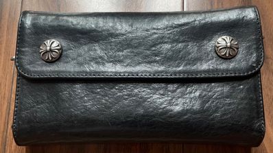 Chrome Hearts Wave Wallet Leather "Black"