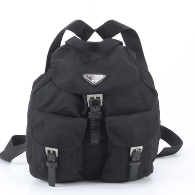 ■美品 プラダ テスート ナイロントライアングルロゴリュックサック