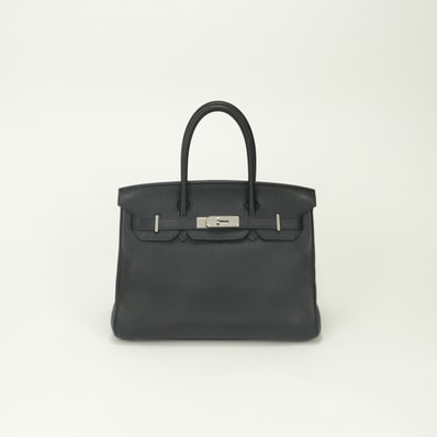 エルメス HERMES バーキン30 バーキン 30 バッグ トートバッグ トリヨンクレマンス ノワール Noir ブラック Black 黒 シルバー金具 ハンドバッグ