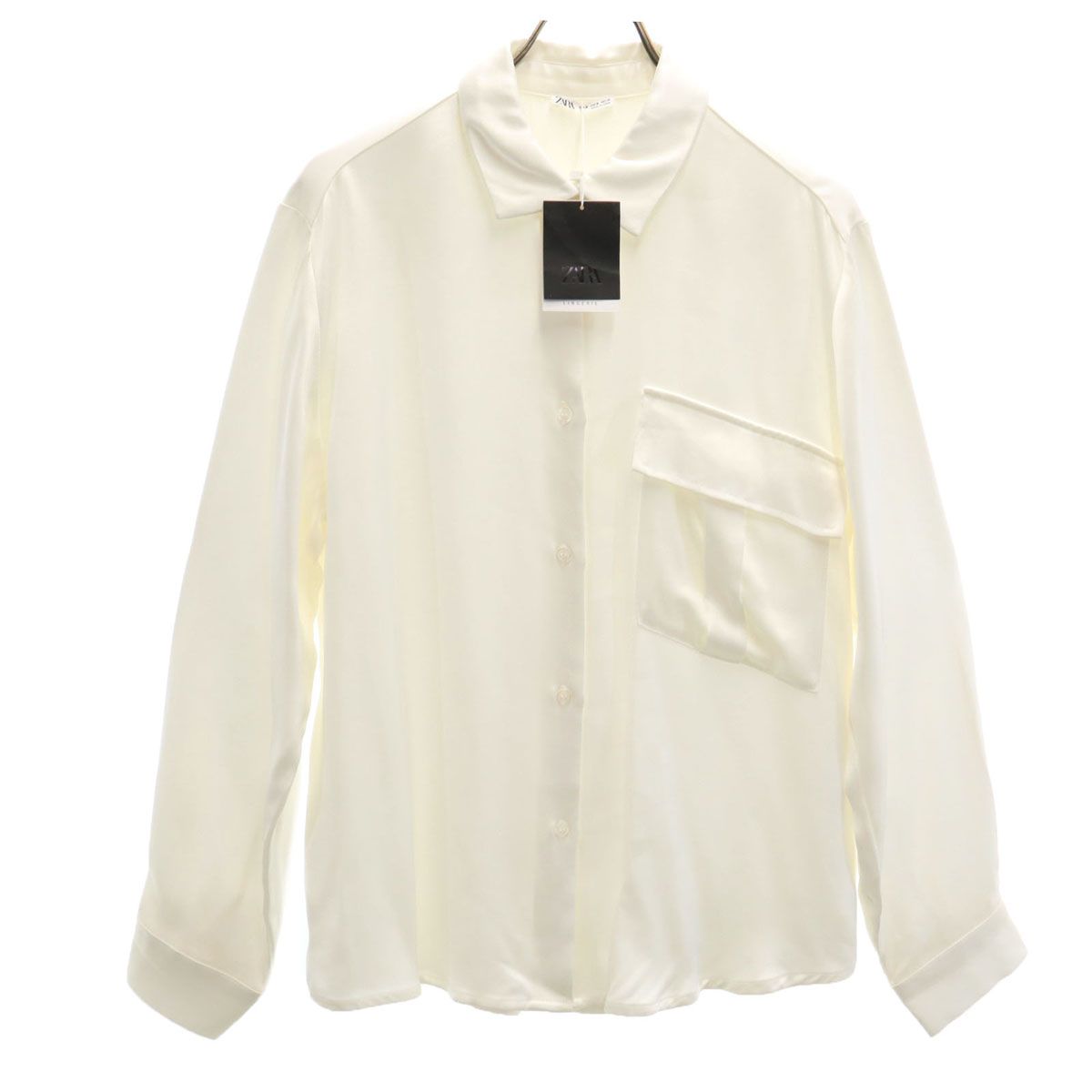 ZARA ザラ 長袖 シャツ M ホワイト