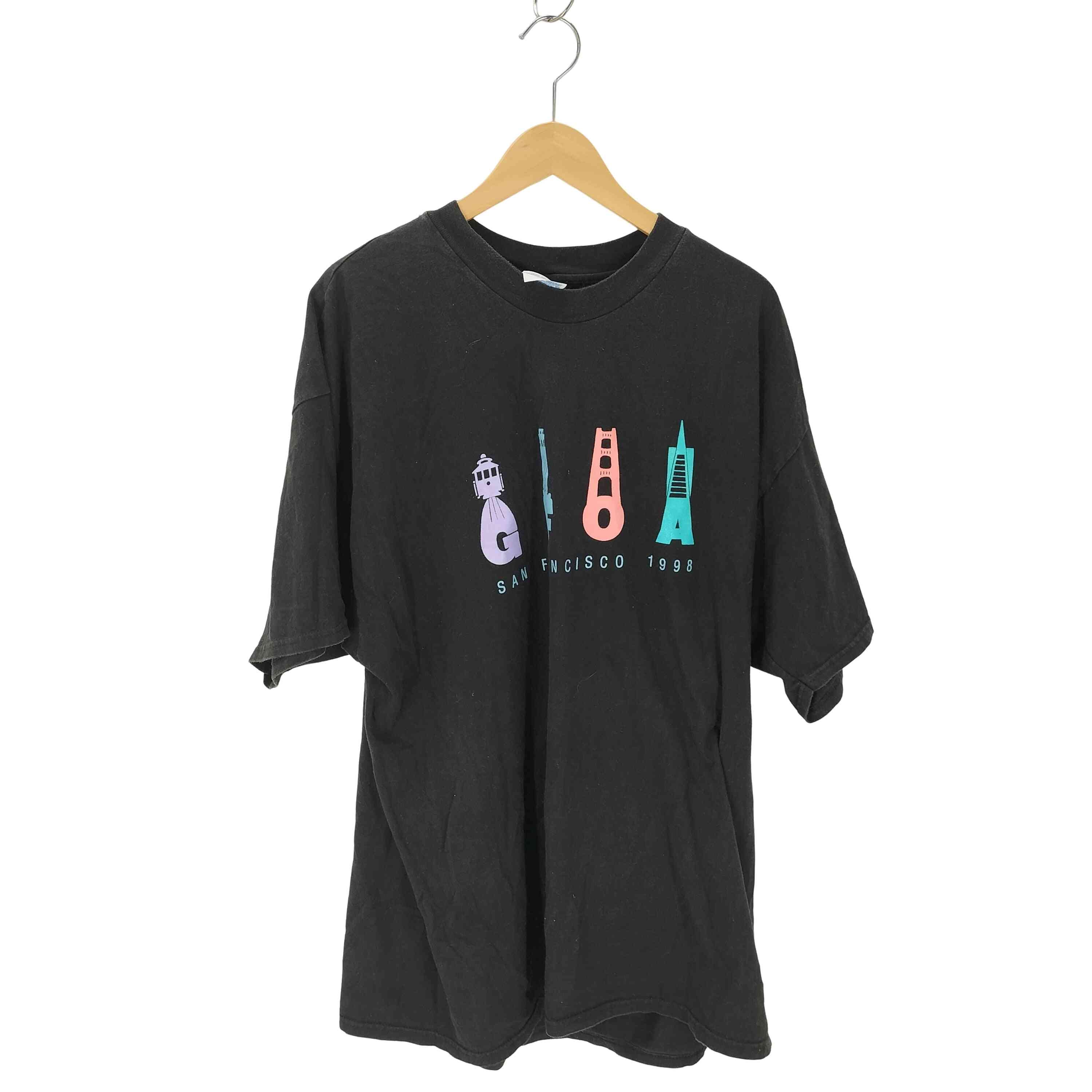 90S プリントクルーネックTシャツ【1136802732104】