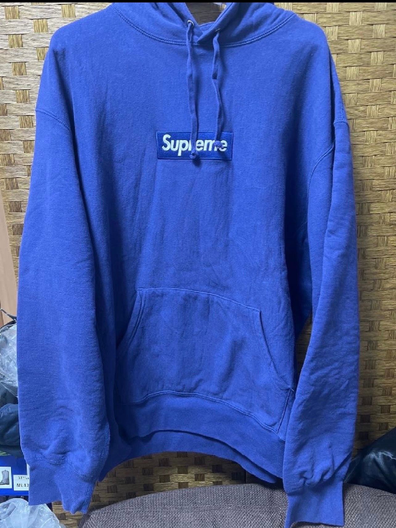 Supreme Box Logo Hooded Sweatshirt "Washed Navy" (21FW)