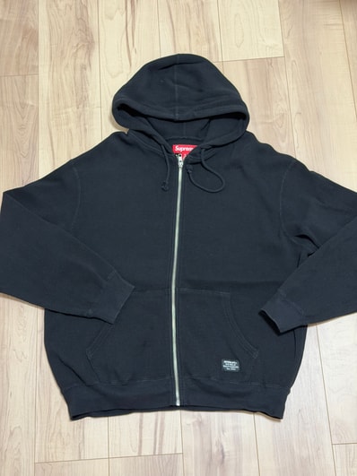 Supreme Hooded Zip Up Thermal "Black"