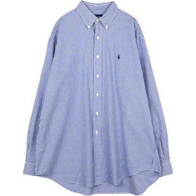 古着 ラルフローレン Ralph Lauren RALPH LAUREN GOLF TILDEN ギンガムチェック 長袖 ボタンダウンチェックシャツ メンズL相当/eaa666371