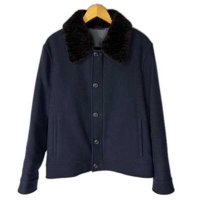 Salvatore Ferragamo サルヴァトーレフェラガモ ジャケット 50123 ネイビー メンズ SIZE XL ウール