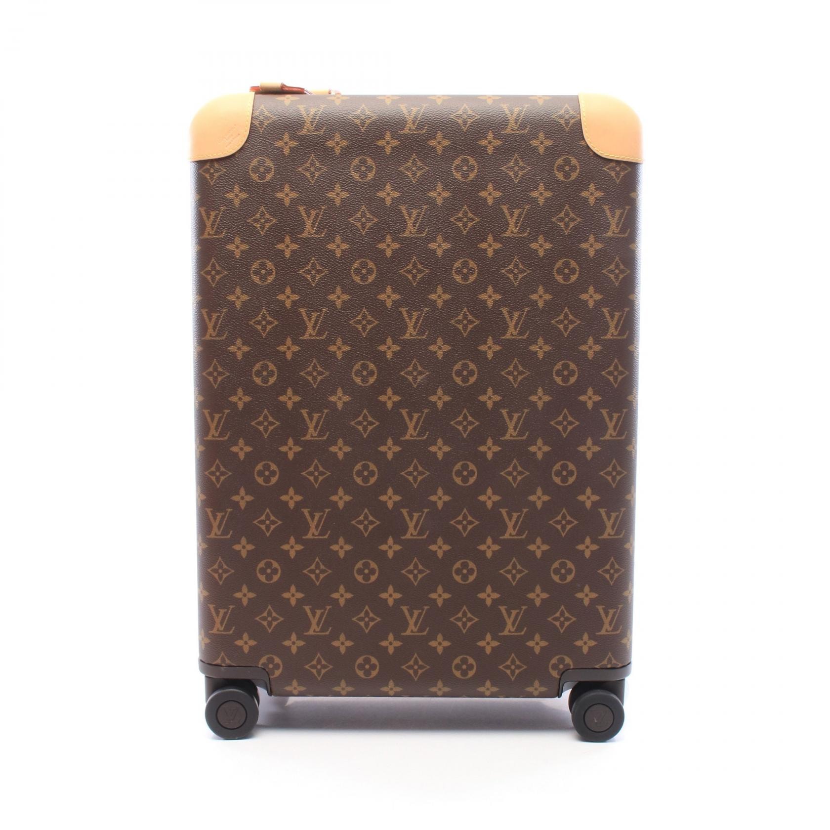 ルイ・ヴィトン LOUIS VUITTON ホライゾン55 キャリーバッグ バッグ PVCコーティングキャンバス レザー モノグラム レディース ブラウン系 M13767 【中古】