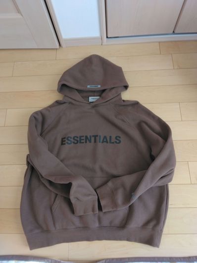 FEAR OF GOD ESSENTIALS / SSENSE 3D Silicon Applique Pullover Hoodie "Rain Drum"