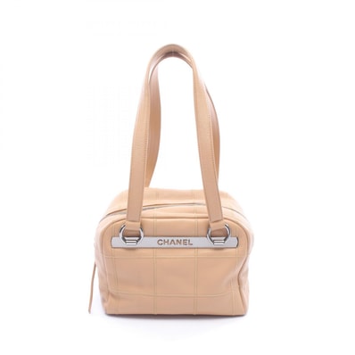 シャネル CHANEL チョコバー ハンドバッグ バッグ カーフ(牛革) レディース ベージュ系 【中古】
