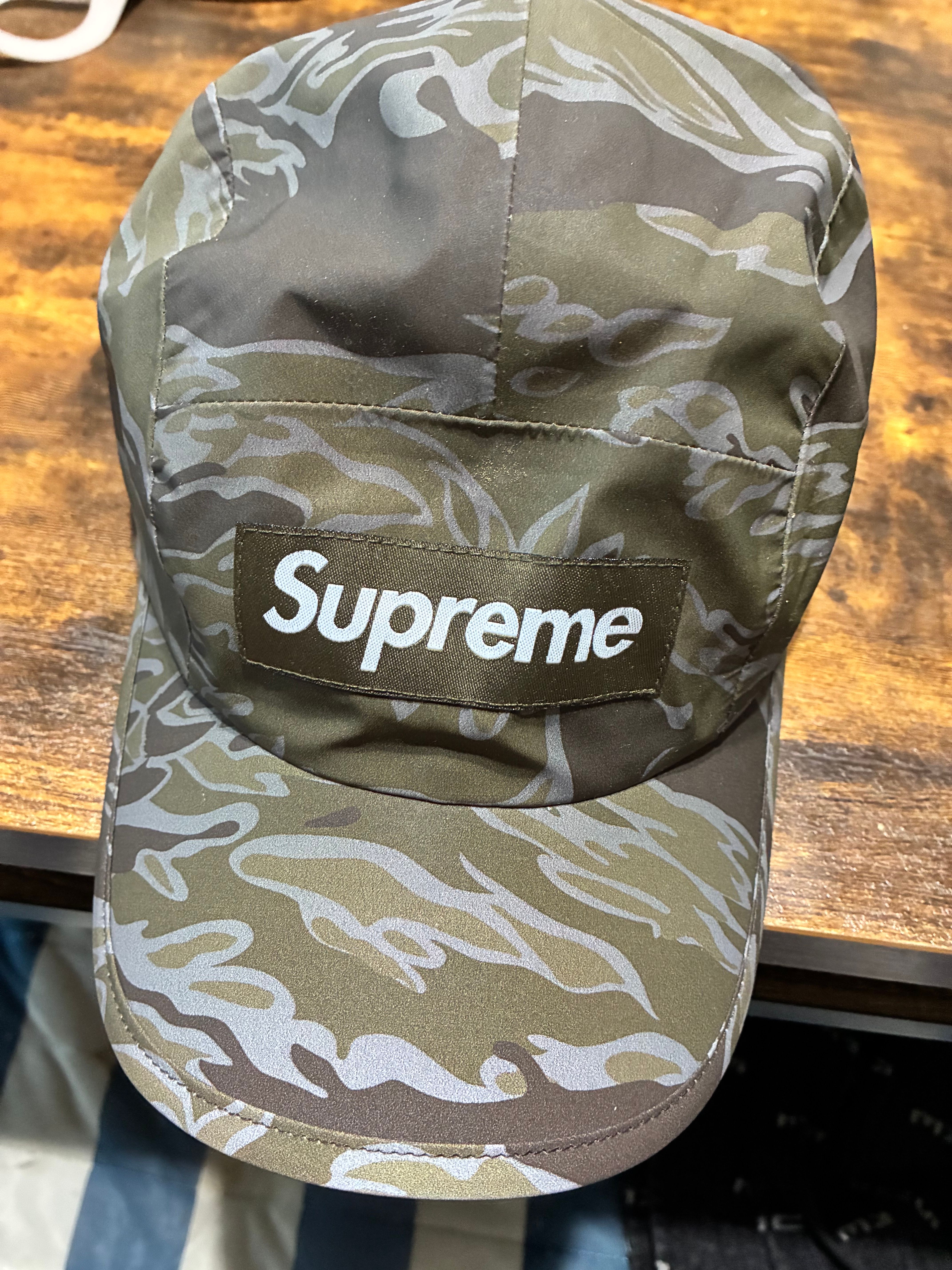 Supreme Tiger Camo Reflective Camp Cap "Brown"