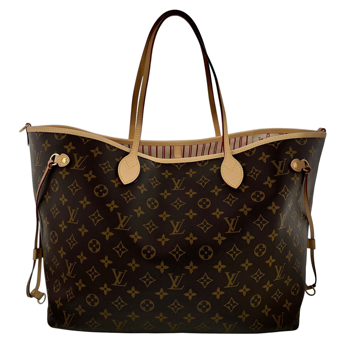 LOUIS VUITTON ルイ・ヴィトン ネヴァーフル インサイドアウト GM トートバッグ M15124 モノグラム ブラウン  レディース【中古】