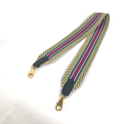 エルメス HERMES サングル カヴァル アクセサリー ショルダーストラップ キャンバス/レザー C刻 マルチカラー 美品