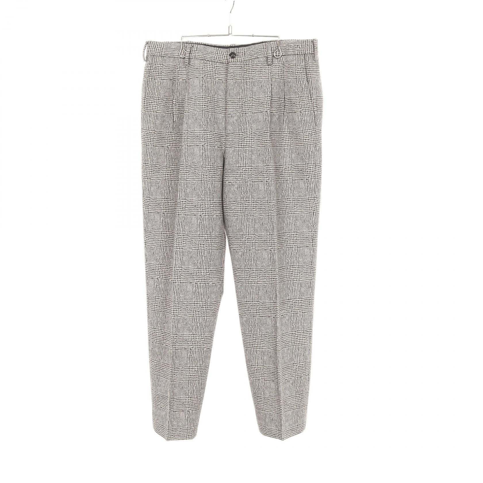 ジョルジオアルマーニ GIORGIO ARMANI グレンチェック パンツ 衣料品 ボトムス ウール ナイロン メンズ ベージュ系 / ブラウン系 8WGPP03D 【中古】