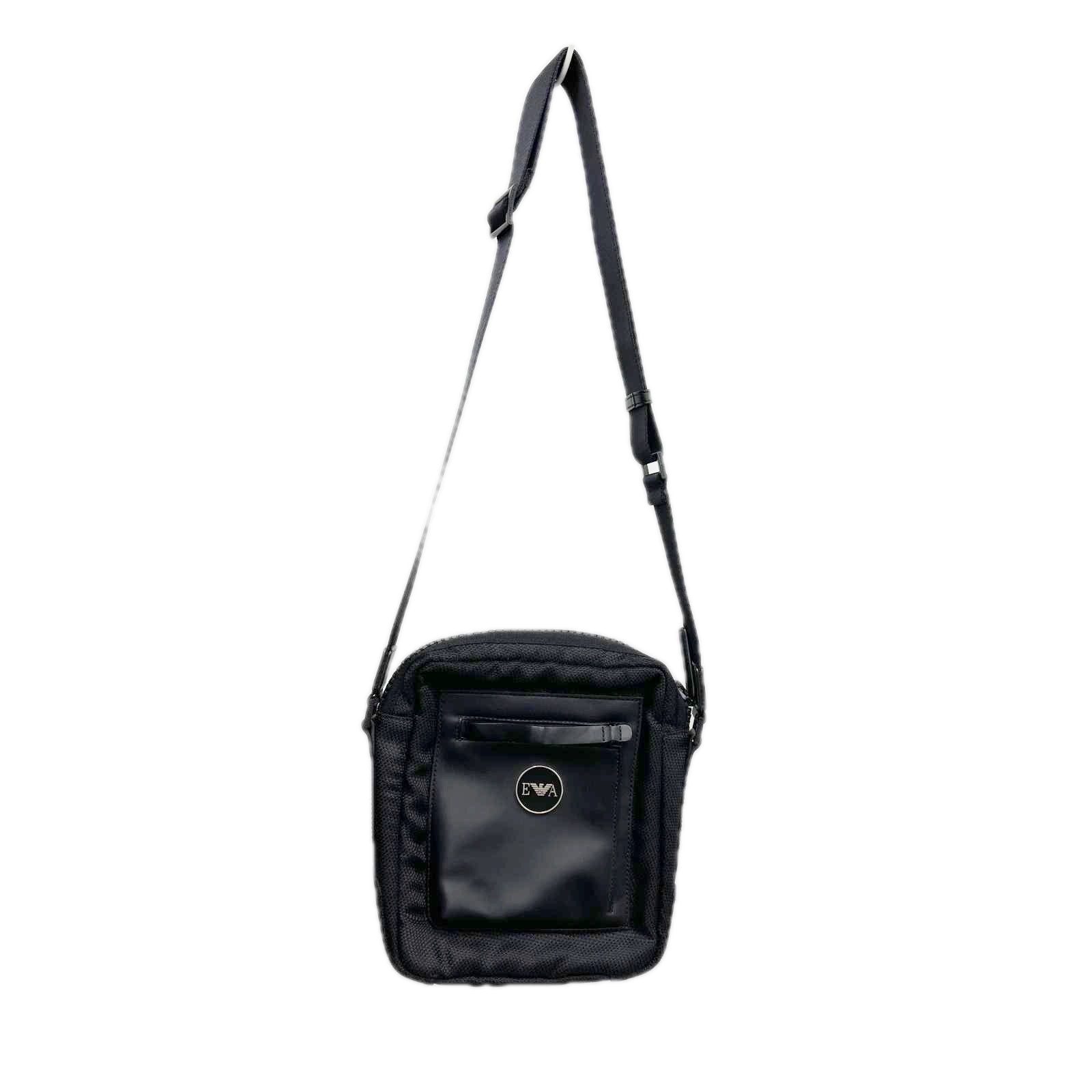 EMPORIO ARMANI エンポリオアルマーニ ショルダーバッグ メッシュ 毛玉有 ブラック