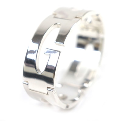 美品 グッチ
ブレスレット ヘヴィーブレスレット シルバー メンズ