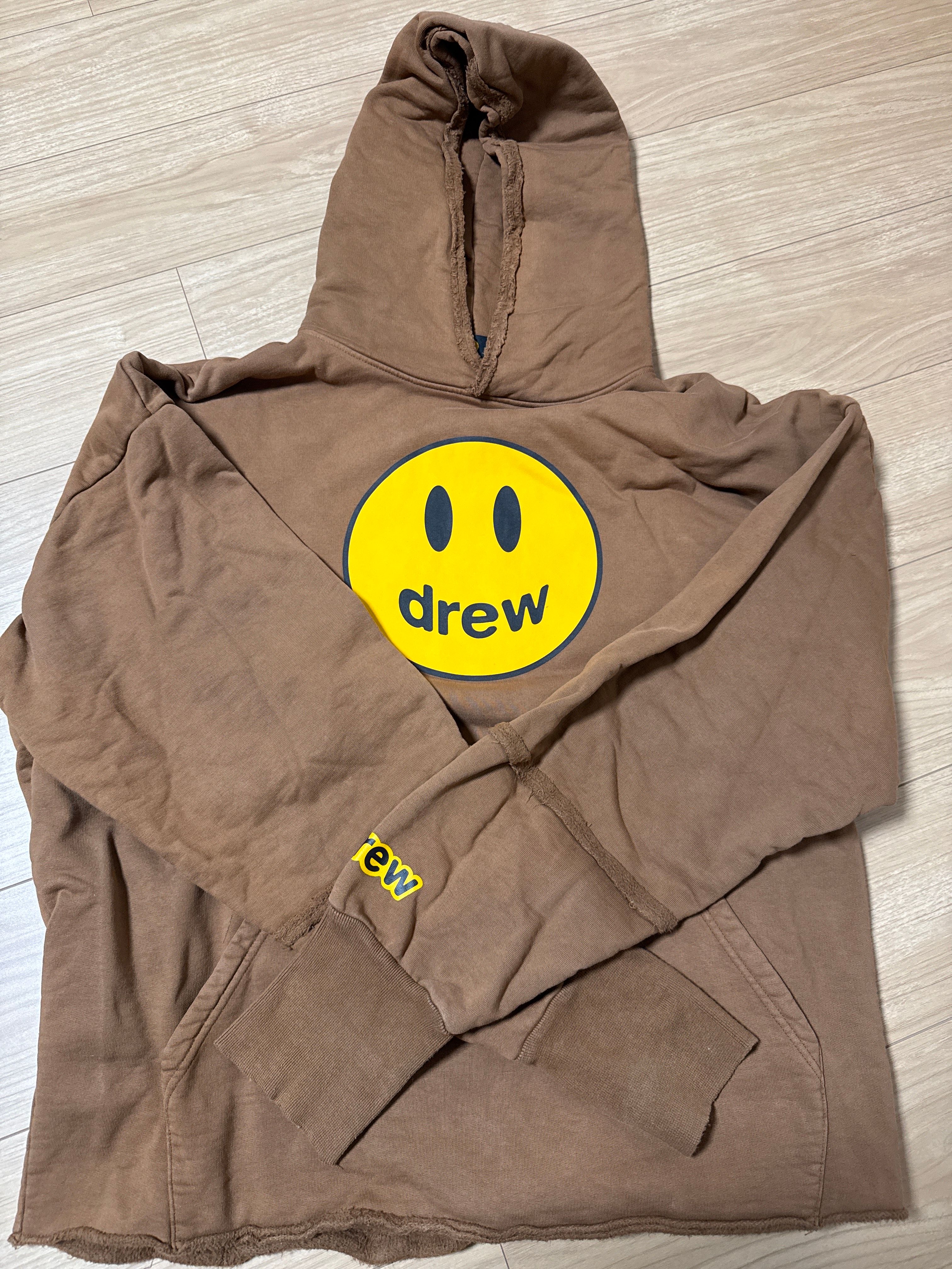drew house mascot deconstructed hoodie "Brown"