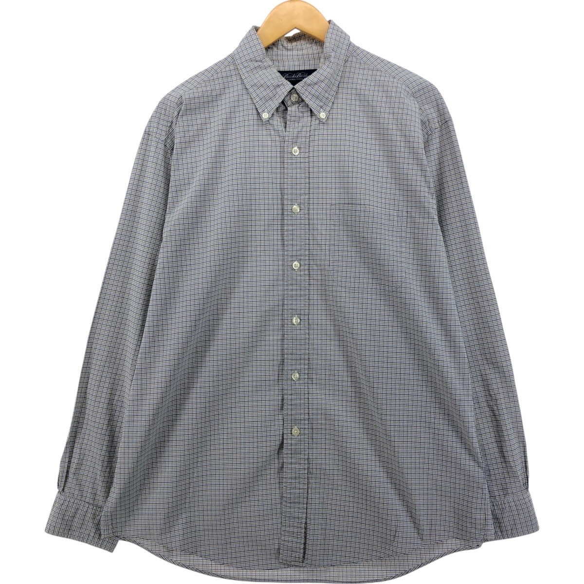 古着 ブルックスブラザーズ Brooks Brothers 長袖 ボタンダウンチェックシャツ メンズL相当/eaa566044