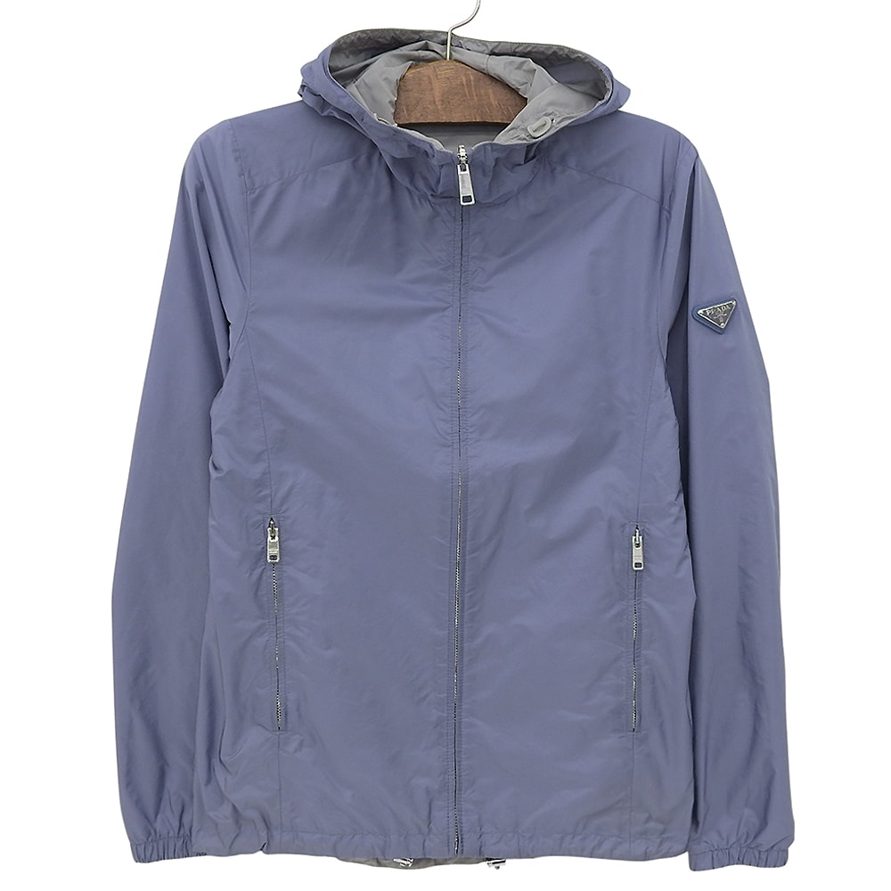 プラダ 18SS リバーシブル ナイロン ジャケット メンズ グリーン系/ブルー系 46 8GH058 46