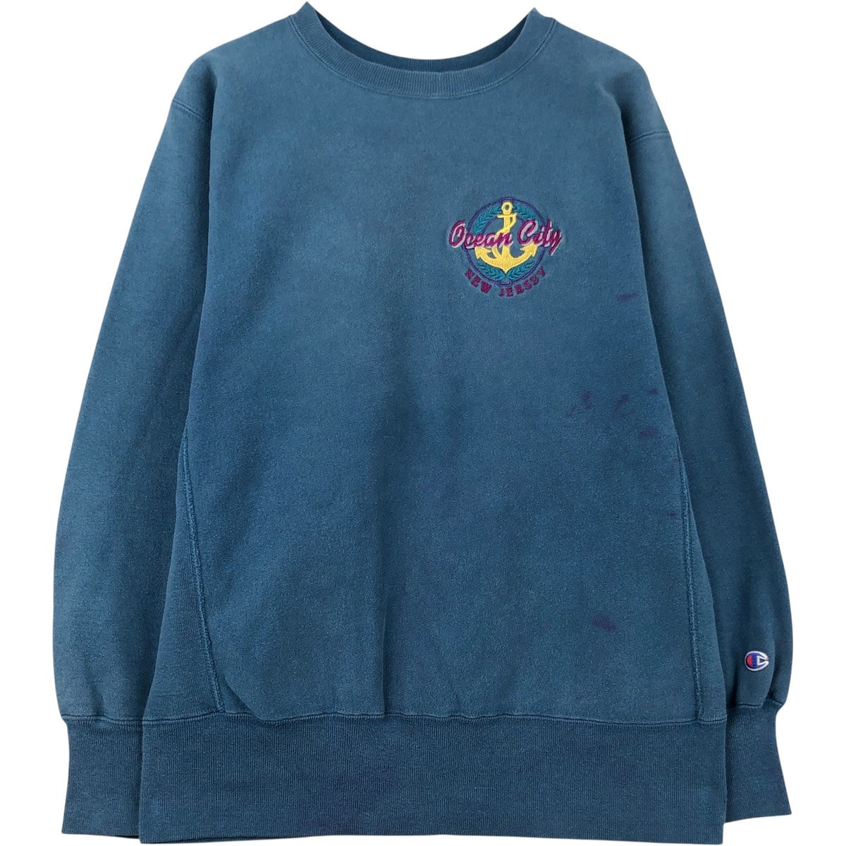 古着 90年代 チャンピオン Champion REVERSE WEAVE リバースウィーブ 刺繍タグ スウェットシャツ トレーナー USA製 メンズL相当 ヴィンテージ/eaa610070