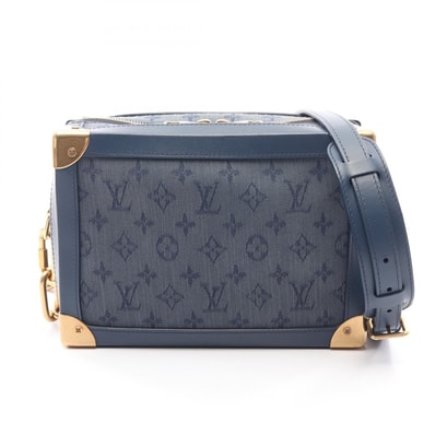 ルイ・ヴィトン LOUIS VUITTON ソフトトランク ショルダーバッグ バッグ デニム レザー モノグラム・デニム レディース ブルー系 / ネイビー系 M44723 【中古】