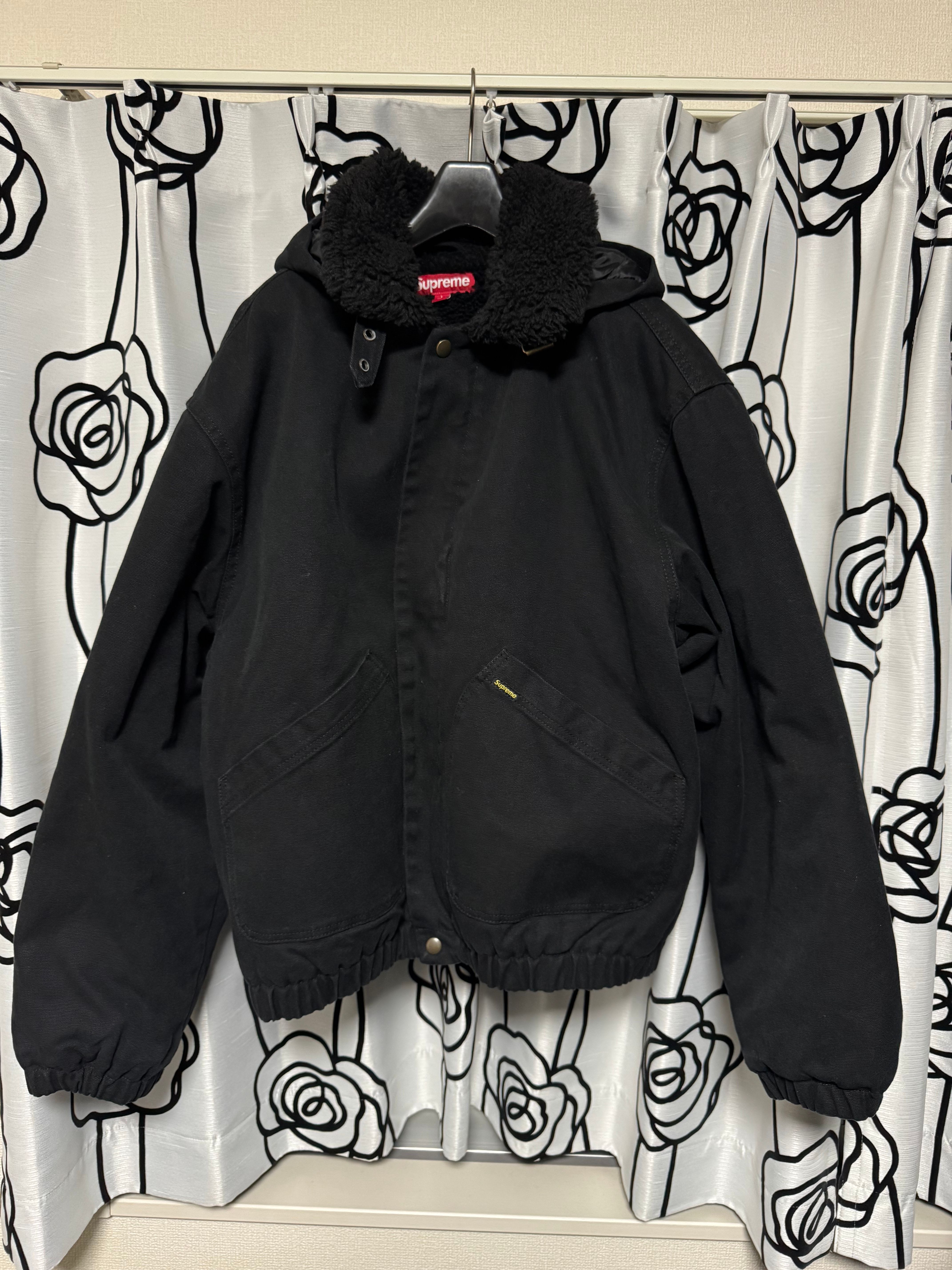 Supreme Faux Shearling Lined Bomber Jacket 