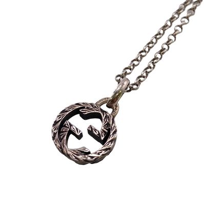 GUCCI Interlocking G Pendant Necklace