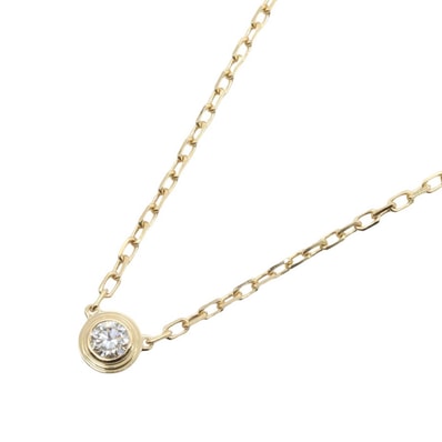 カルティエ CARTIER ダムール SM ダイヤ ネックレス ネックレス ジュエリー K18(イエローゴールド) ダイヤモンド レディース ゴールド系 / クリア系 CRB7215800 【中古】