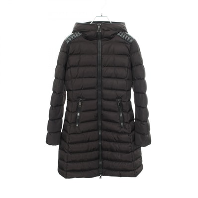 モンクレール MONCLER TALEV フード付き ダウンジャケット 衣料品 アウター ナイロン レディース ブラック系 4937085 【中古】