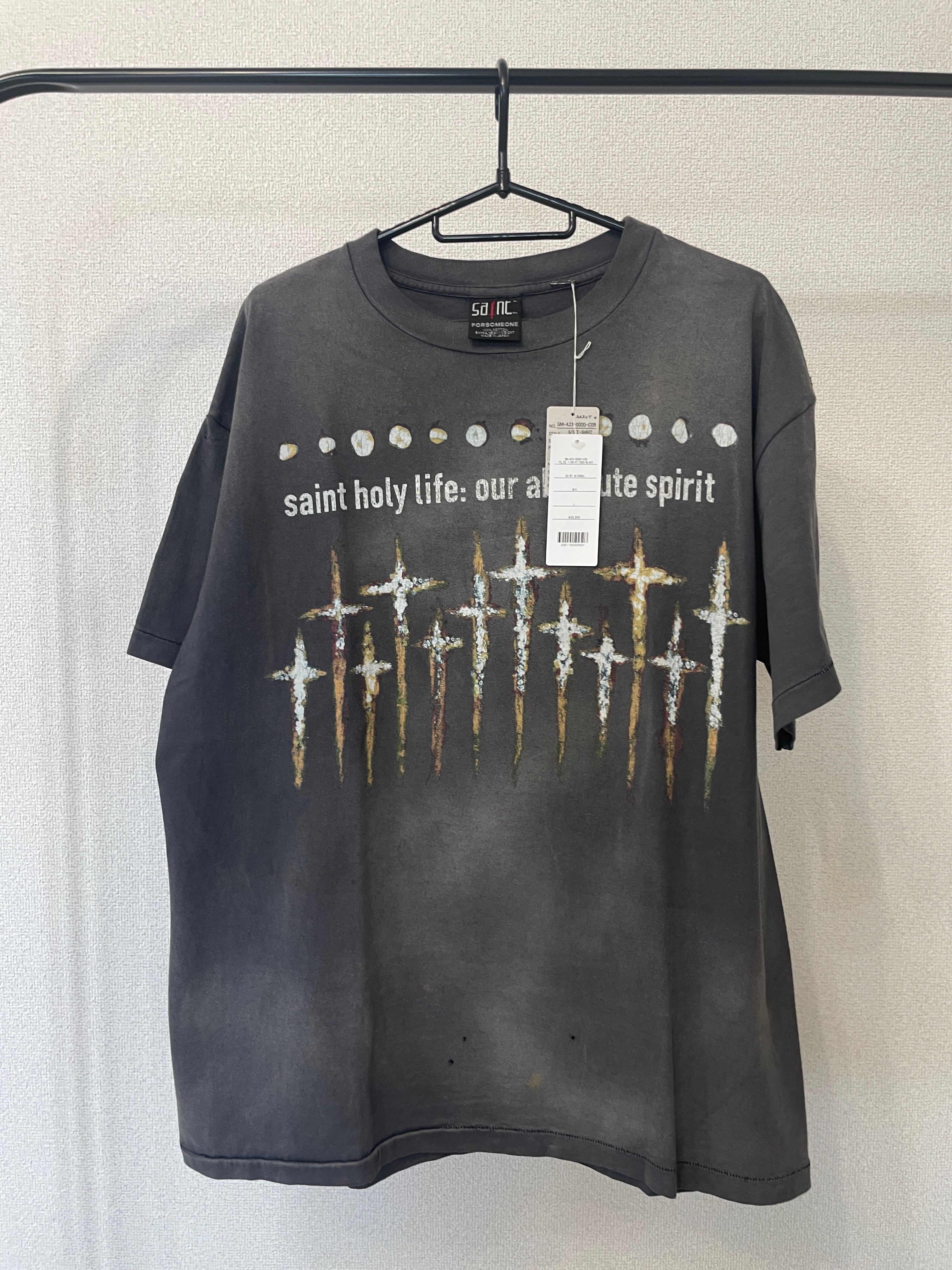 SAINT Mxxxxxx x FORSOMEONE FS_SS T-Shirt/God "Black"