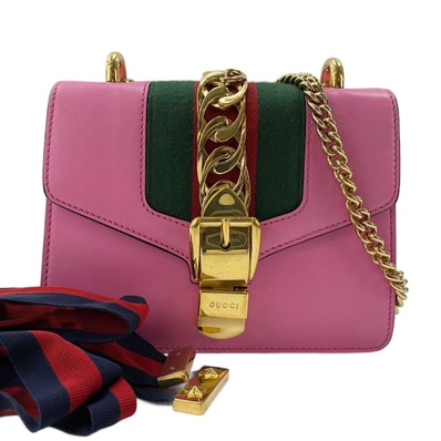 グッチ GUCCI シルヴィ シェリー ショルダーバッグ【中古】
