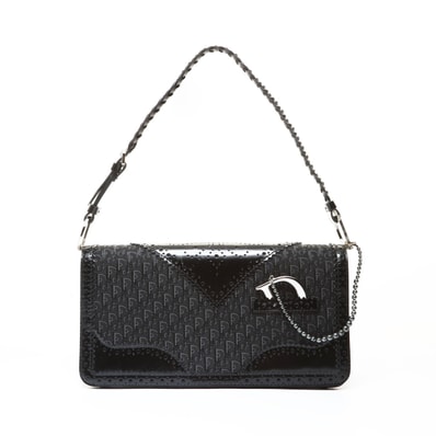 ディオール Dior トロッター キャンバス チャーム付き ショルダーバッグ【中古】