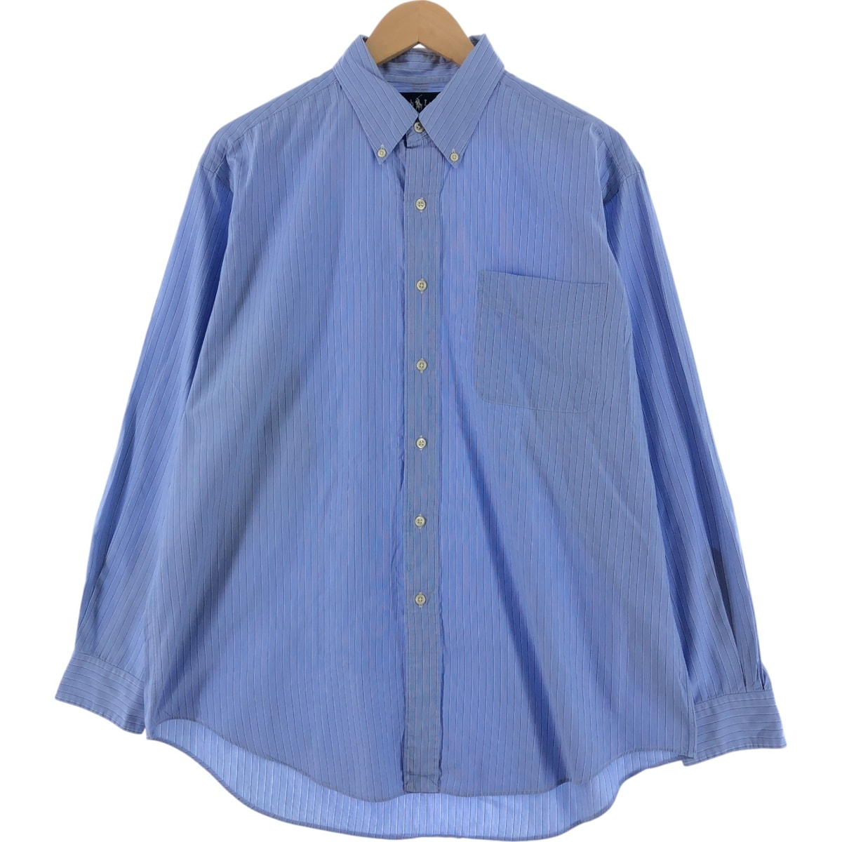 古着 ラルフローレン Ralph Lauren YARMOUTH マルチストライプ 長袖 ボタンダウンストライプシャツ メンズL相当/eaa525618