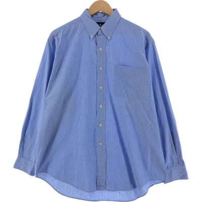 古着 ラルフローレン Ralph Lauren YARMOUTH マルチストライプ 長袖 ボタンダウンストライプシャツ メンズL相当/eaa525618