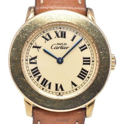 カルティエ CARTIER 1801 マストロンド ヴェルメイユ ホワイト クォーツ レディース 箱付き 腕時計 A#149461