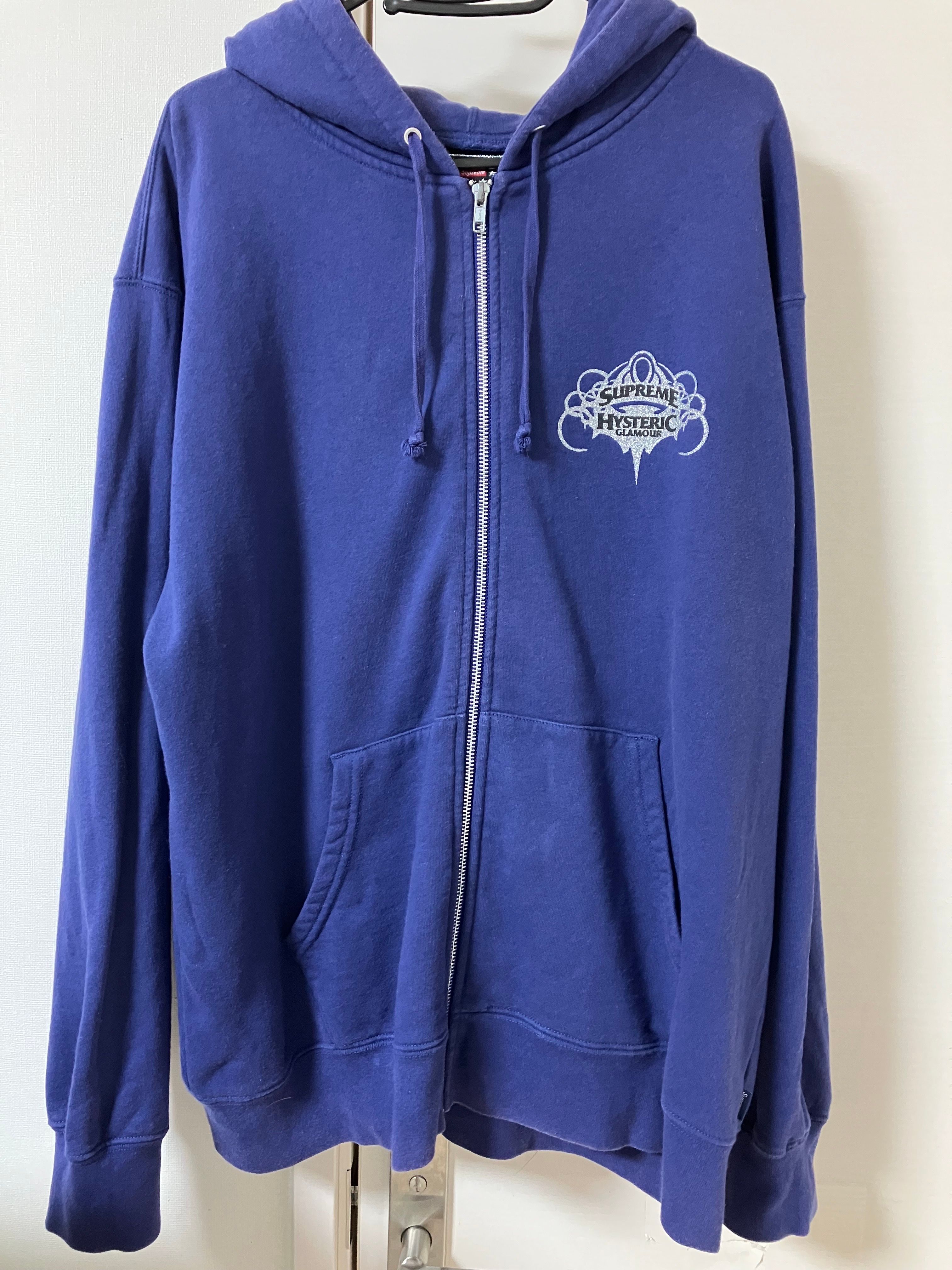 Supreme x HYSTERIC GLAMOUR Zip Up Hooded Sweatshirt "Purple"