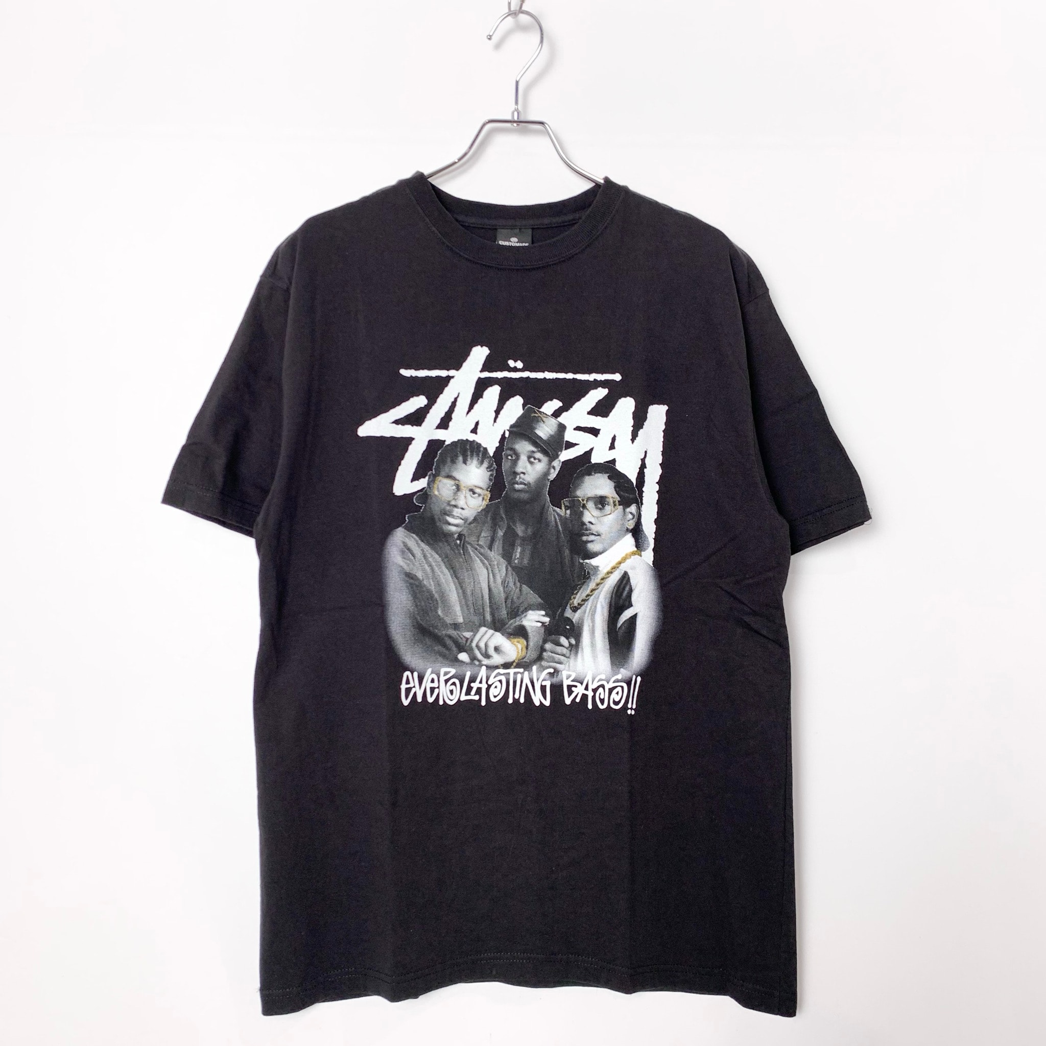 STUSSY CUSTOMADE Everlasting Bass Tee Black