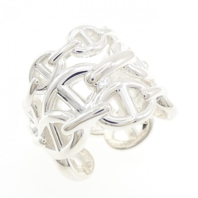 Hermes Chaine D'ancre Enchainee Ring GM Large Model "Silver"