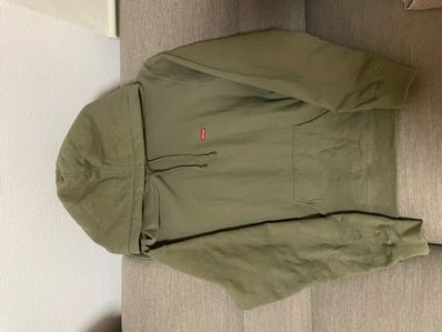 シュプリーム スモールボックスロゴ パーカー カーキ