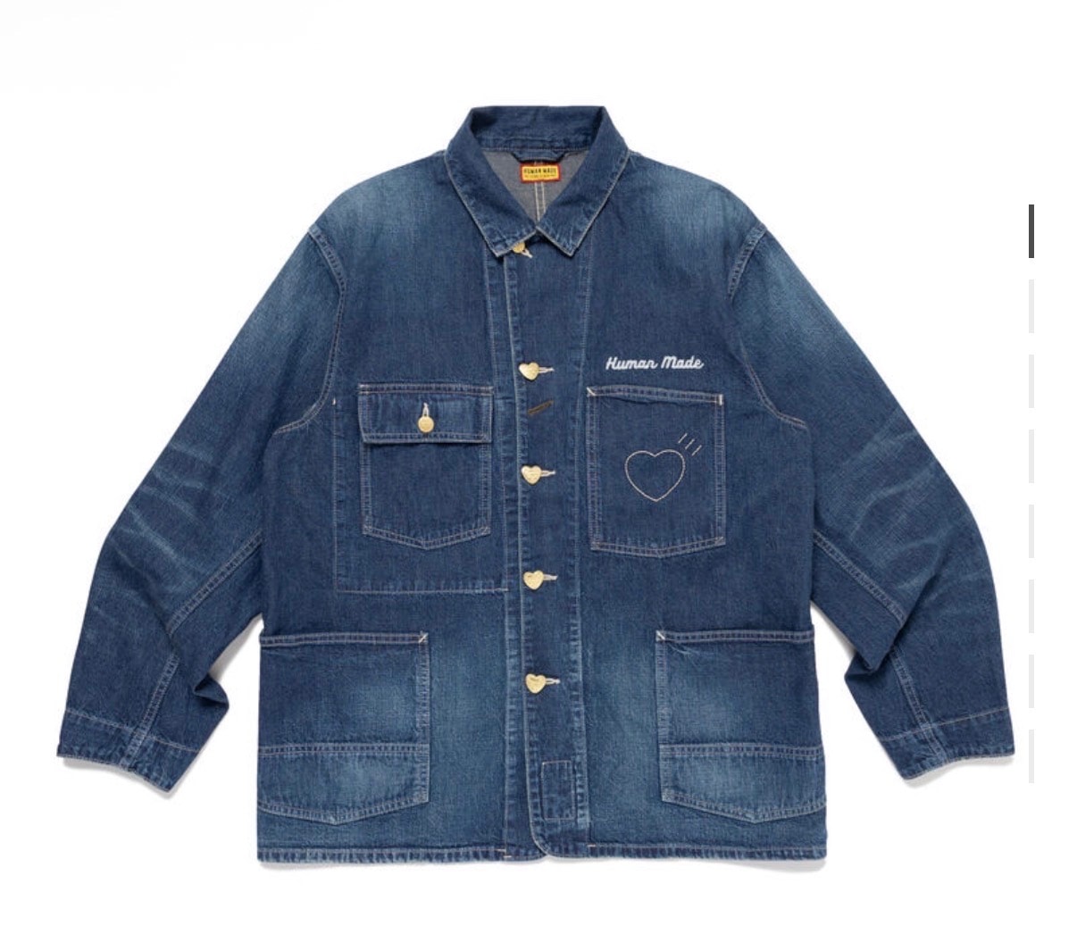 HUMAN MADE DENIM COVERALL JACKETヒューマンメイド デニム カバーオールジャケット