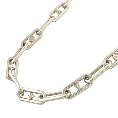 ルイヴィトン メンズ ネックレス スリーク モノグラム シルバー925 54cm