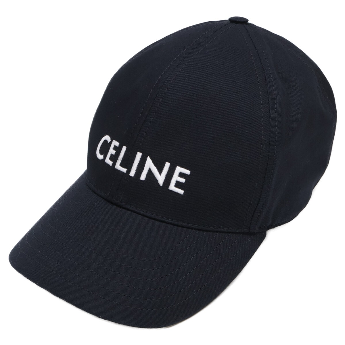 セリーヌ 【美品】2AUS9969P.38NO ロゴ ベースボールキャップ XL