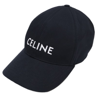 セリーヌ 【美品】2AUS9969P.38NO ロゴ ベースボールキャップ XL